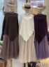 Women Cozy Knitted Turtleneck Batwing Sleeves
